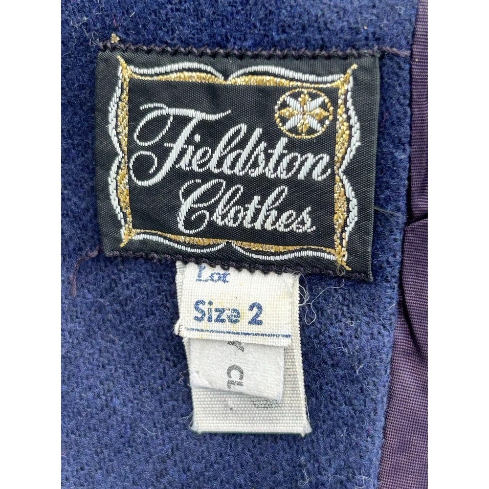 VINTAGE 1960's Fieldstone Double Breasted Wool Coat JFK Jr US Navy Boys Size 2 - Picture 9 of 12